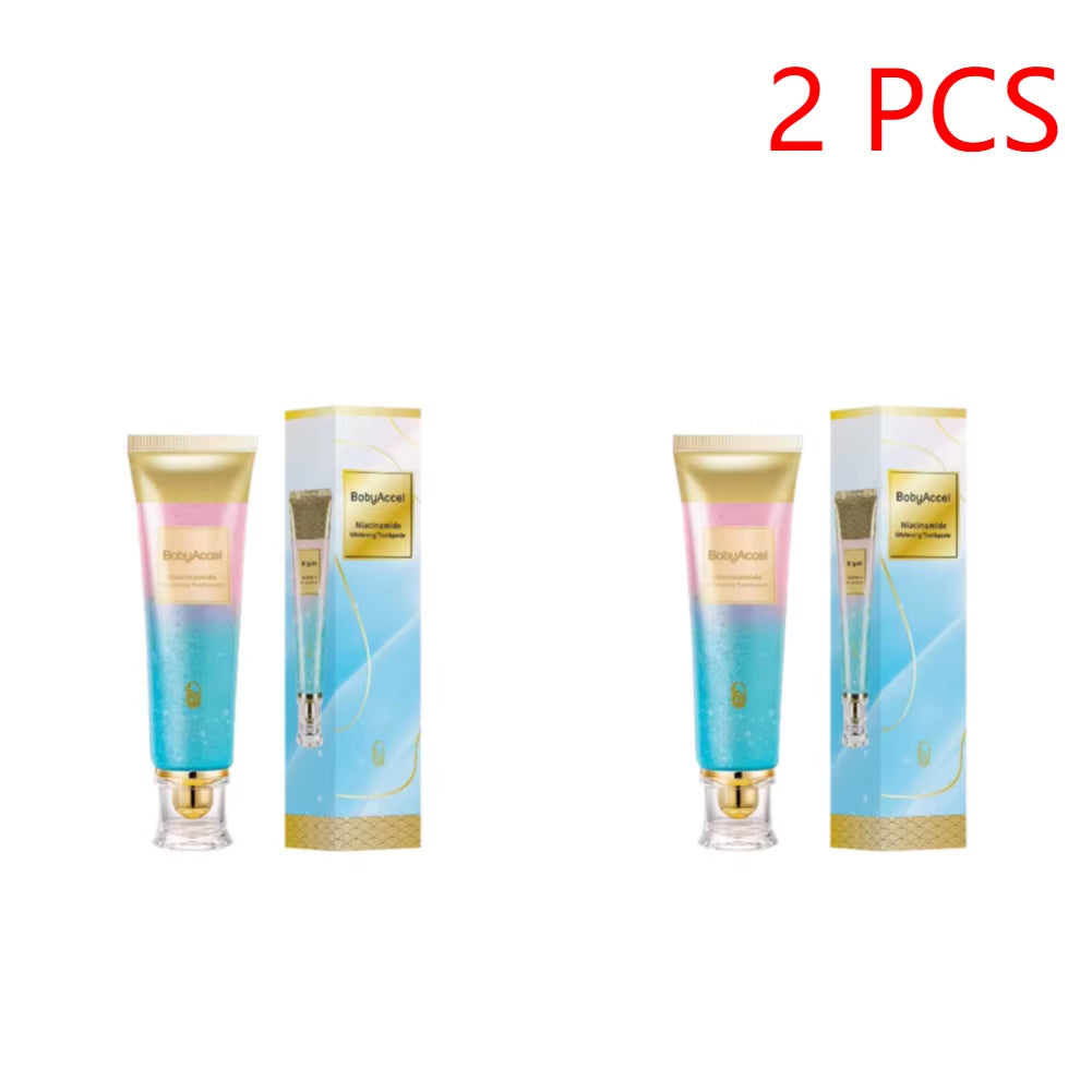 1-5PCS Niacinamide Whitening Toothpaste Dental Stains Removing Prevent Bad Breath Oral Cleaning Reduces Plaque Toothpaste 100G