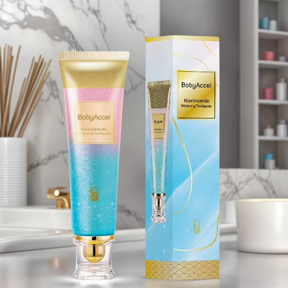 1-5PCS Niacinamide Whitening Toothpaste Dental Stains Removing Prevent Bad Breath Oral Cleaning Reduces Plaque Toothpaste 100G